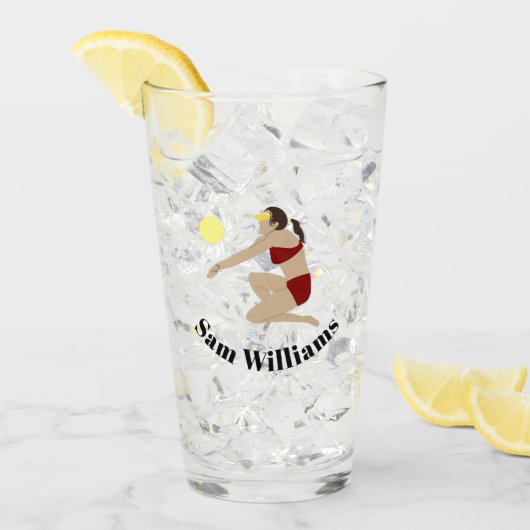 Beach Volleyball Glas (Voorkant ijs)