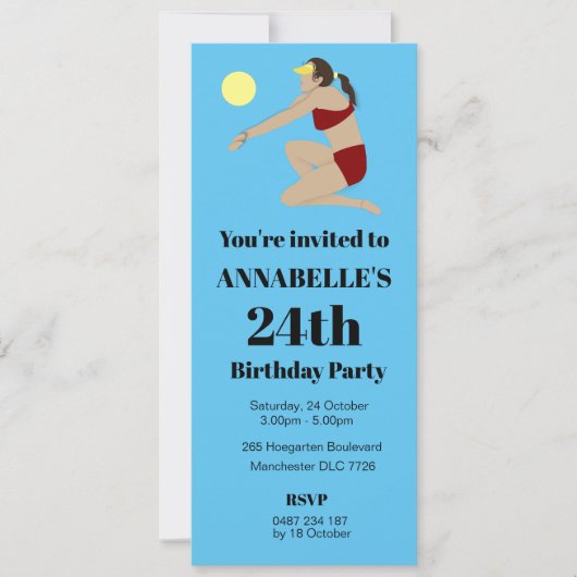 Beach Volleyball Kaart (Voorkant)