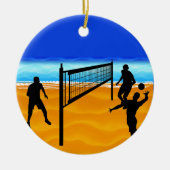 Beach Volleyball Keramisch Ornament (Voorkant)