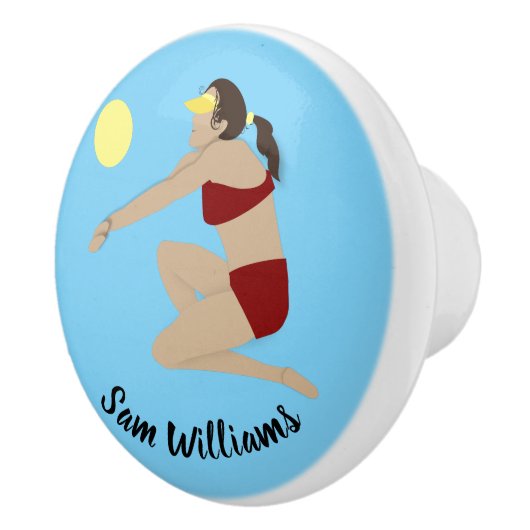 Beach Volleyball Keramische Knop (Rechts)