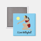 Beach Volleyball Magneet (Voorkant / Achterkant)