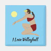 Beach Volleyball Magneet (Voorkant)