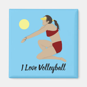 Beach Volleyball Magneet