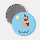 Beach Volleyball Magneet (Voorkant / Achterkant)