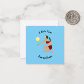 Beach Volleyball Notitiekaartje (Voorkant / Achterkant in situ)