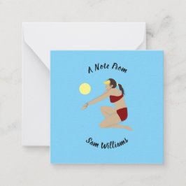 Beach Volleyball Notitiekaartje