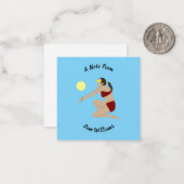 Beach Volleyball Notitiekaartje (Voorkant / Achterkant in situ)