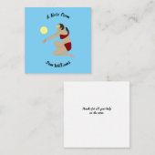 Beach Volleyball Notitiekaartje (Voorkant / Achterkant)