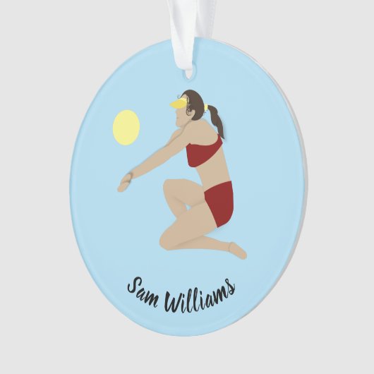 Beach Volleyball Ornament (voorkant)
