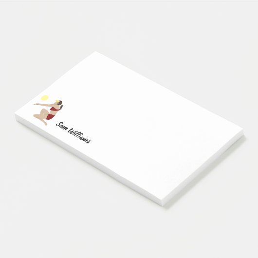 Beach Volleyball Post-it® Notes (Schuin)