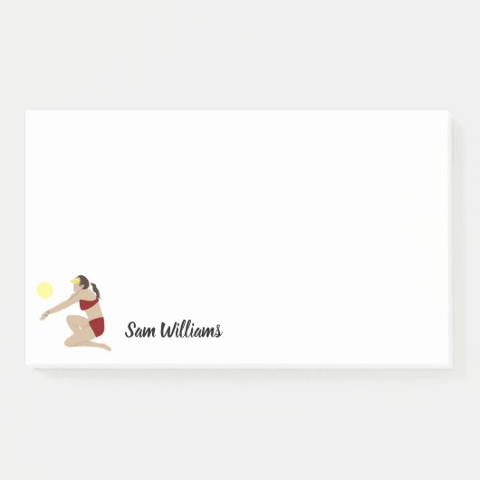 Beach Volleyball Post-it® Notes (Voorkant)