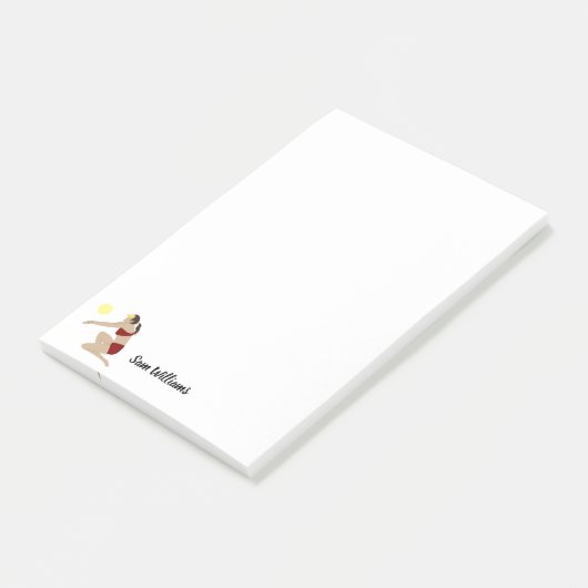 Beach Volleyball Post-it® Notes (Schuin)