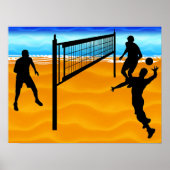 Beach Volleyball Poster (Voorkant)