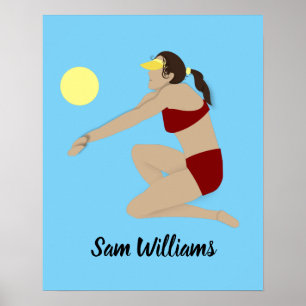 Beach Volleyball Poster