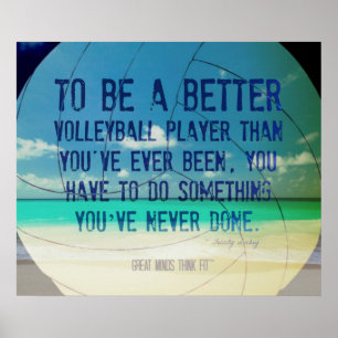 Beach Volleyball Poster 007 voor Motivatie