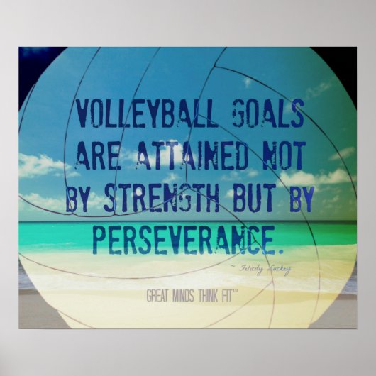 Beach Volleyball Poster 009 voor Motivatie (Voorkant)