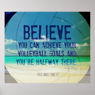 Beach Volleyball Poster 015 voor Motivatie