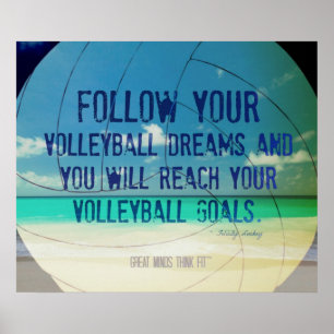 Beach Volleyball Poster 018 voor Motivatie
