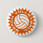 Beach Volleyball Ronde Button 5,7 Cm (Voorkant)
