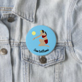 Beach Volleyball Ronde Button 7,6 Cm (In situ)