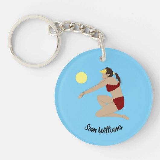 Beach Volleyball Sleutelhanger (Voorkant)