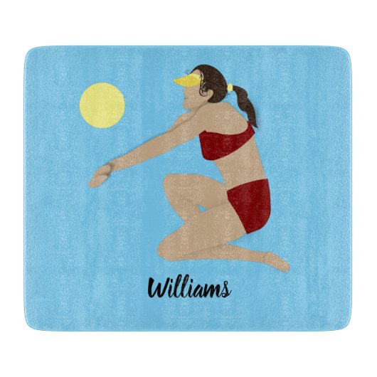Beach Volleyball Snijplank (Voorkant)