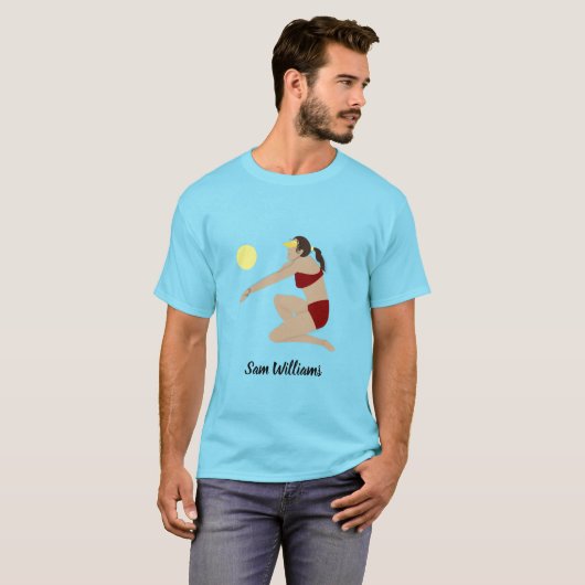 Beach Volleyball T-shirt (Voorkant volledig)