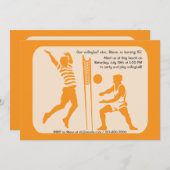 Beach Volleyball Uitnodiging (Voorkant / Achterkant)