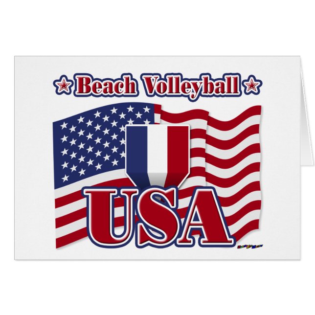 Beach Volleyball USA (Voorkant Horizontaal)
