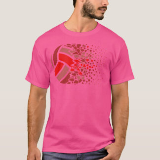 Beach Volleyball Volleyball Heart T-shirt