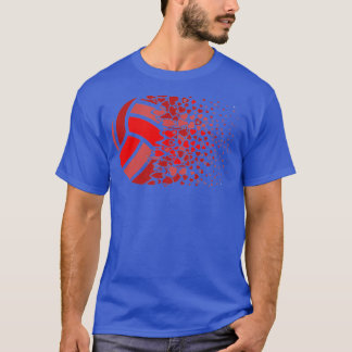 Beach Volleyball Women Girls Volleyball Heart T-shirt