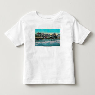 Beach voor het Bath House, Long Beach Kinder Shirts