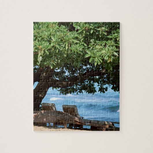 Beach voorzitter 2 legpuzzel (Verticaal)