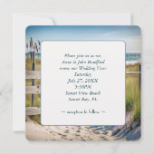 Beach Vow Renewal Wedding Kaart (Voorkant)