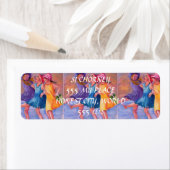 BEACH VRIENDINNEN RETOURADRESLABELS ETIKET (Insitu)