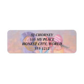 BEACH VRIENDINNEN RETOURADRESLABELS ETIKET (Voorkant)