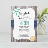 Beach Vrijgezellenfeest Blauwgroen Starfish Rustig Kaart (Staand voorkant)