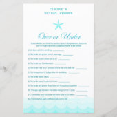 Beach Vrijgezellenfeest Game, Nautical, Mermaid (Voorkant)