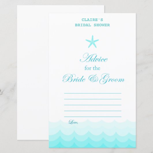 Beach Vrijgezellenfeest Game, Nautical, Mermaid (Voorkant / Achterkant)