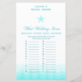 Beach Vrijgezellenfeest Game, Nautical, Mermaid