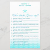 Beach Vrijgezellenfeest Game, Nautical, Mermaid (Voorkant)