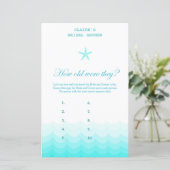 Beach Vrijgezellenfeest Game, Nautical, Mermaid (Staand voorkant)