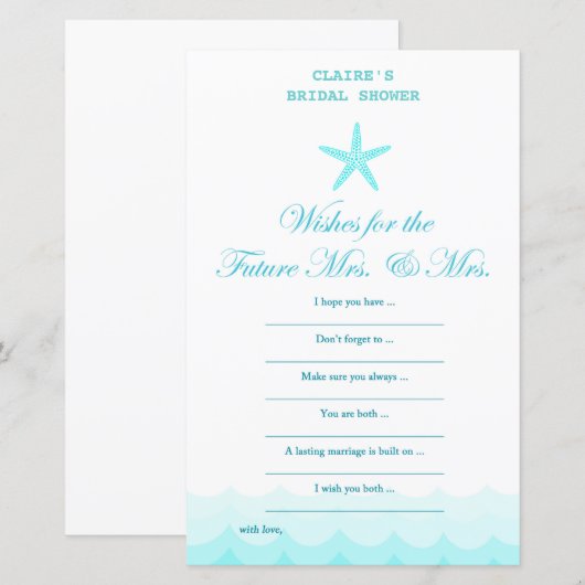 Beach Vrijgezellenfeest Game, Nautical, Mermaid (Voorkant / Achterkant)