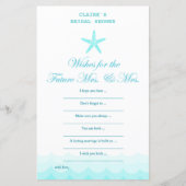 Beach Vrijgezellenfeest Game, Nautical, Mermaid (Voorkant)