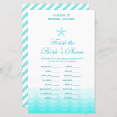 Beach Vrijgezellenfeest Game, Nautical, Mermaid (Voorkant / Achterkant)