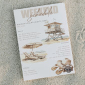 Beach Vrijgezellenfeest Weekend Route Kaart