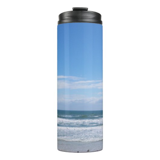 Beach Waits voor jou Thermosbeker (Voorkant)