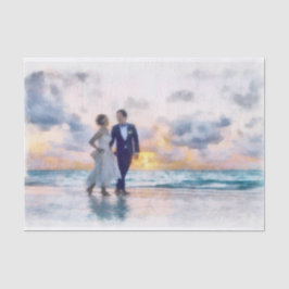 Beach Walk Decoupage Tissuepapier