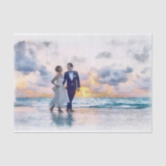 Beach Walk Decoupage Tissuepapier (Voorkant)