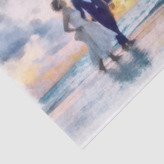 Beach Walk Decoupage Tissuepapier (Detail)